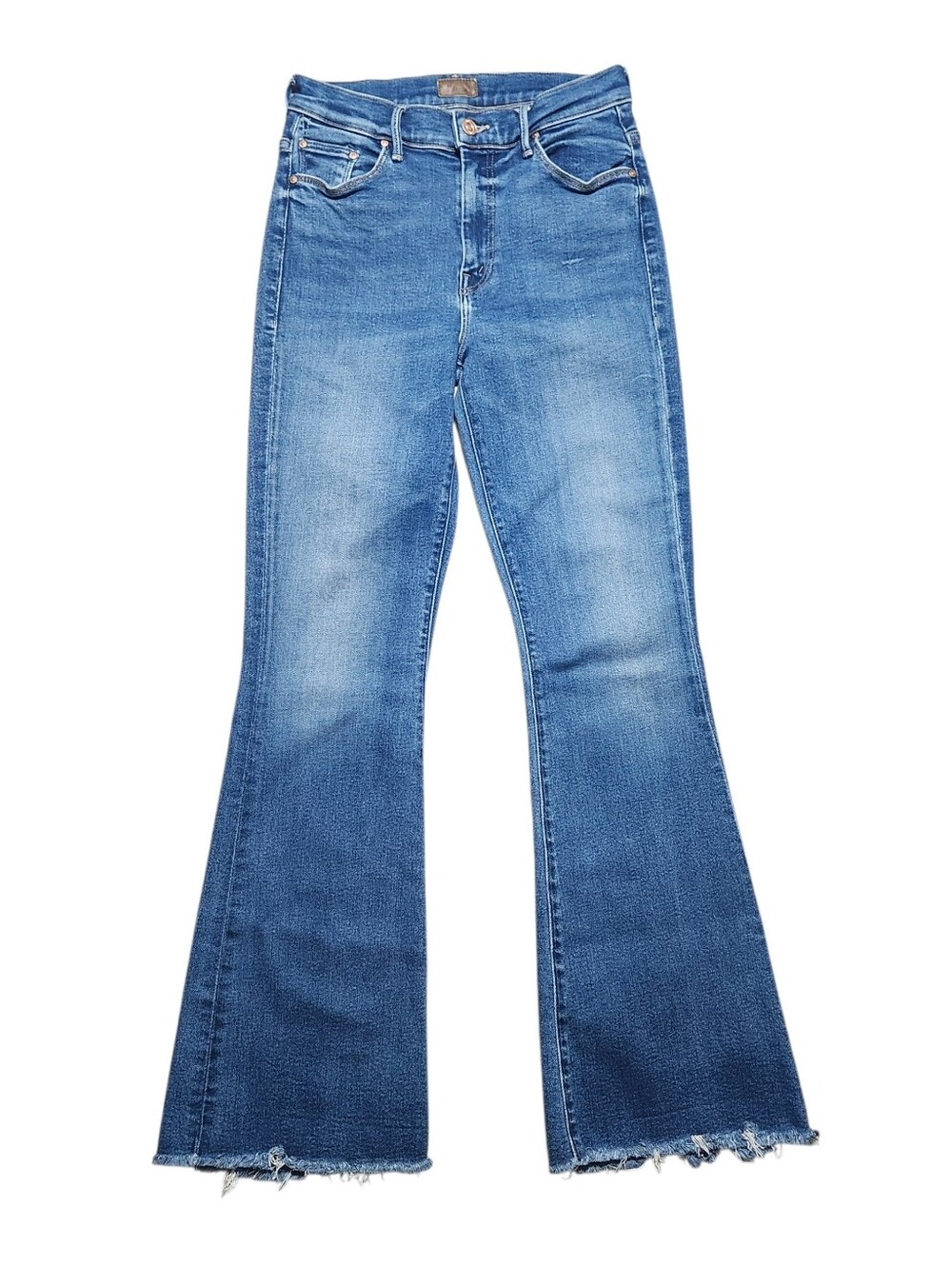 Mother Denim The Weekender Fray Take It Easy Blue Women Size 28 Mid Rise